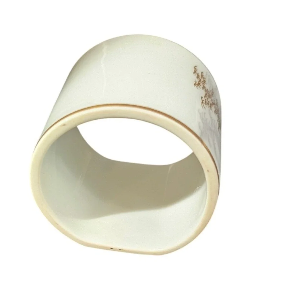 Fukagawa Arita Porcelain Pattern 901 Napkin Rings Set of 10 Hand Painted